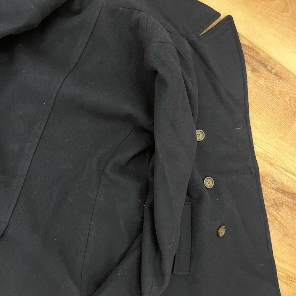 Old Navy Women's Navy Blue Pea Coat - Picture 10 of 11